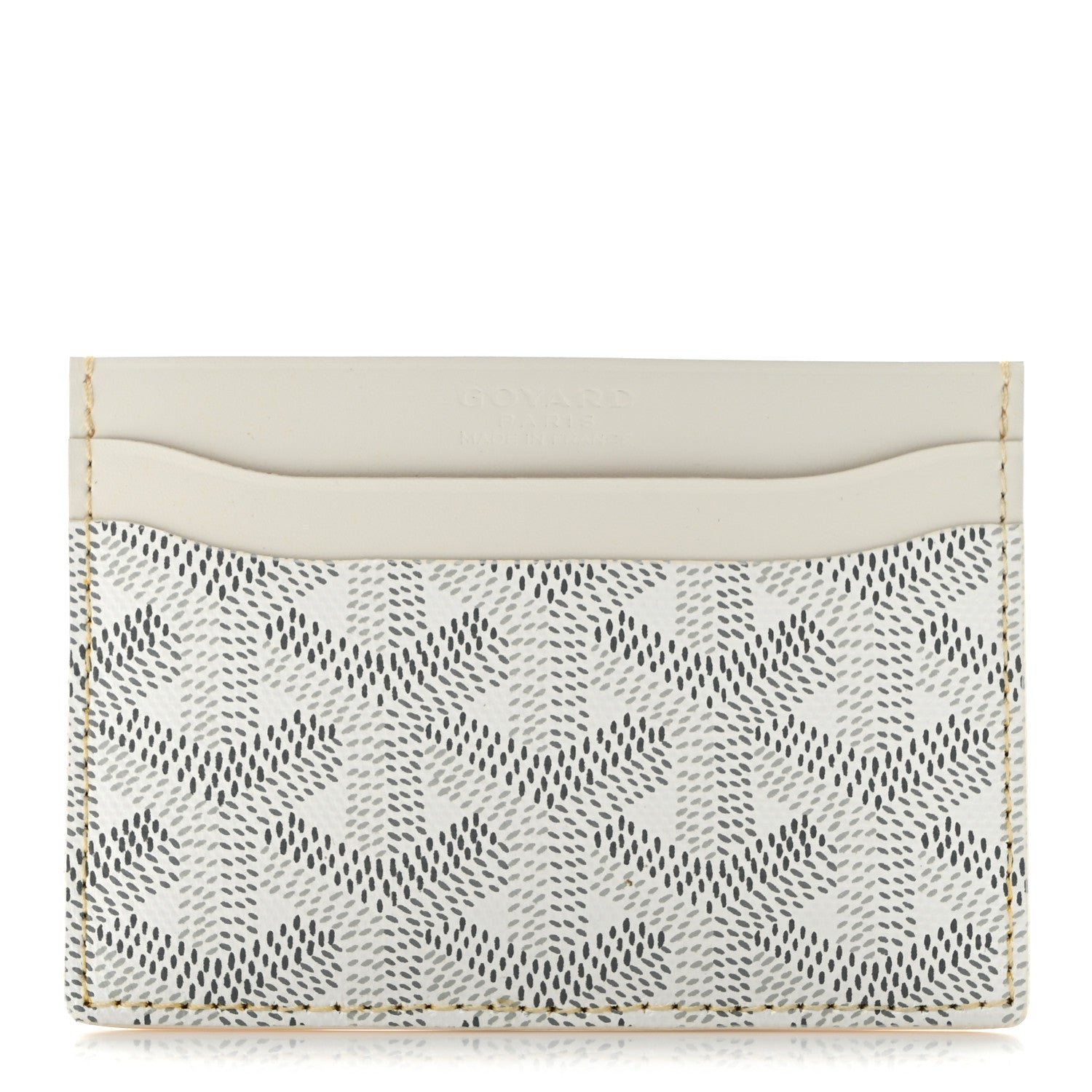 Goyard Goyardine Saint Sulpice Card Holder White
