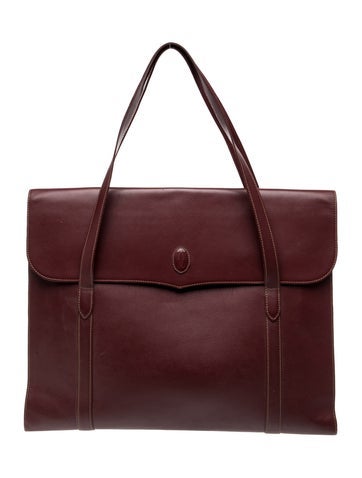 Cartier Leather Top Handle Bag