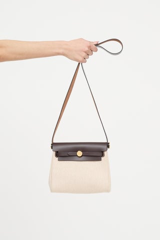 Hermes 2024 Mini Military Toile Herbag Zip 20  Bag
