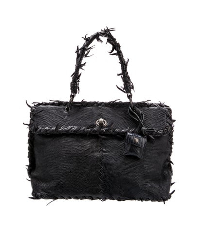 Bottega Veneta Veneta Lizard Top Handle Bag