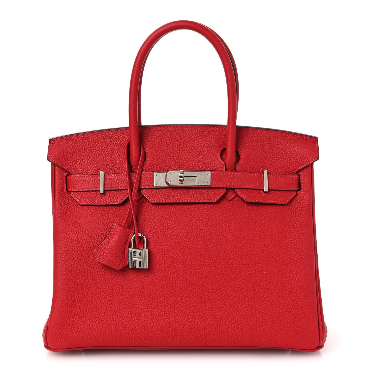 Hermes Togo Verso Birkin 30 Rouge Vif Rouge H