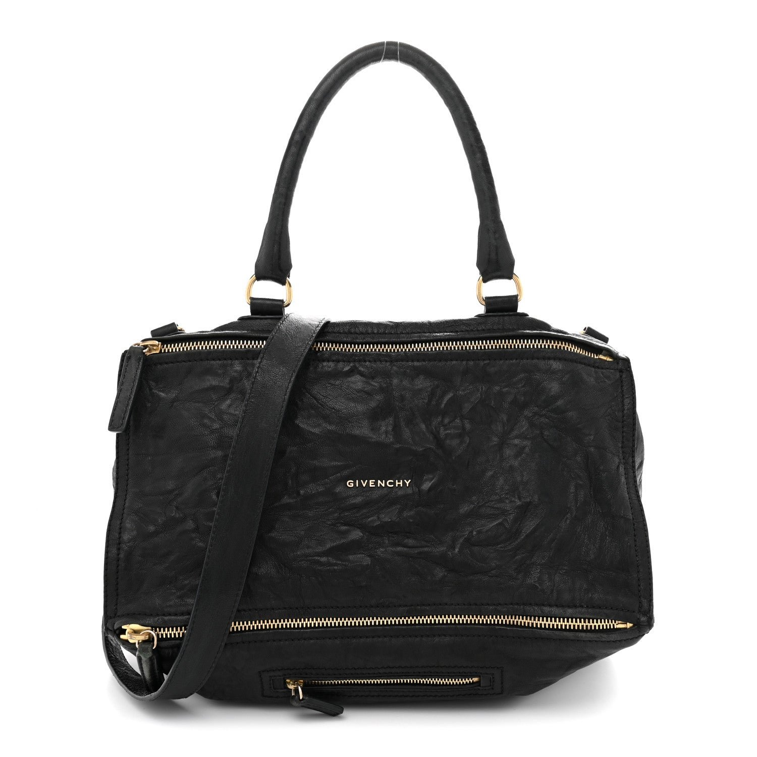 Givenchy Tumbled Sheepskin Large Pandora Black