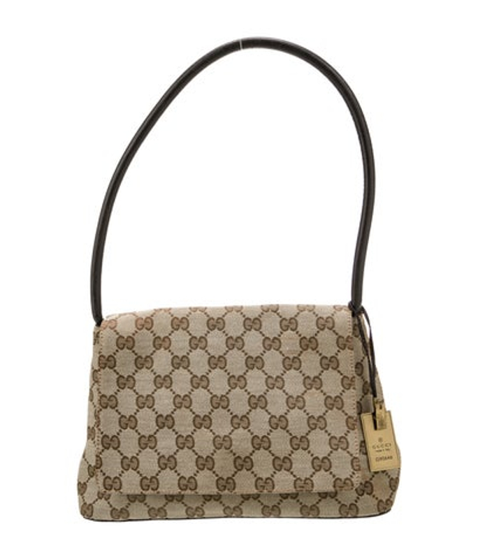 Gucci Gg Canvas Shoulder Bag Vintage