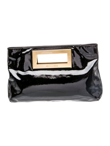 Patent Leather Top Handle Bag