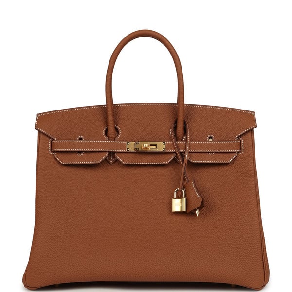 Hermes Birkin 35 Gold Togo Gold Hardware