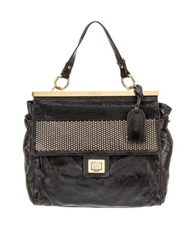 Badgley Mischka Mischka Leather Top Handle Bag