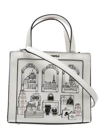 Karl Lagerfeld Leather Top Handle Bag