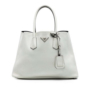 Large City Calfskin Double Satchel