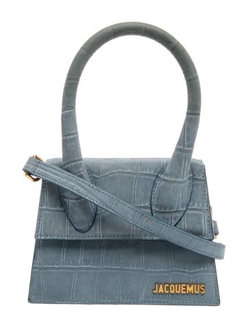 Embossed Leather Top Handle Bag