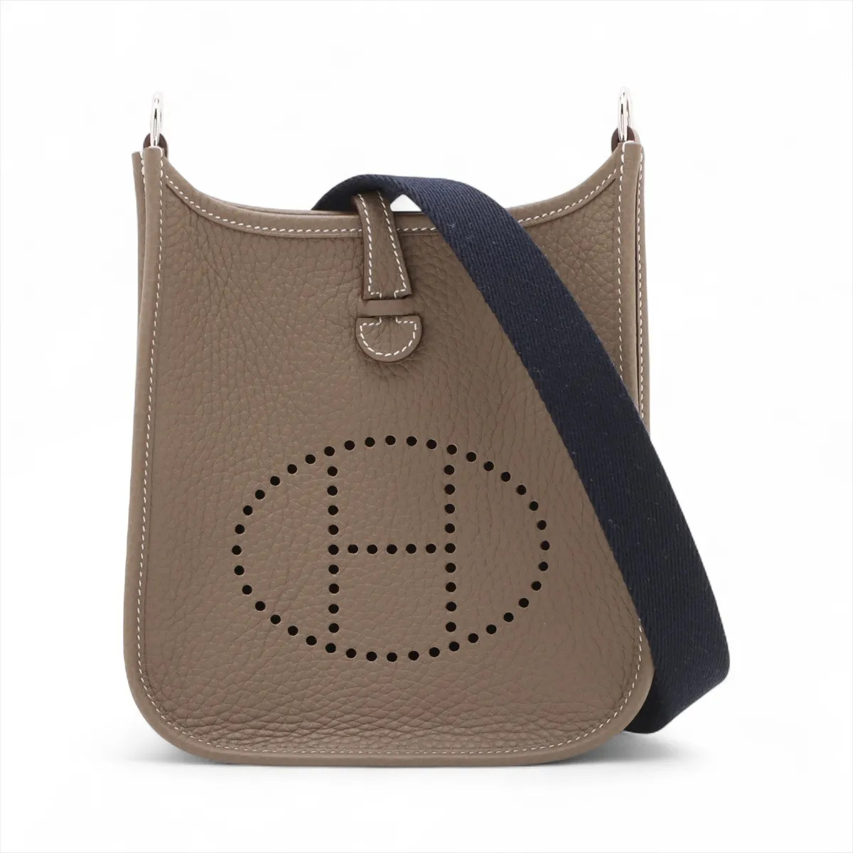 Hermès evelyn 16 TPM Amazon Taurillon Clemence Etoupe Silver Metal Fittings