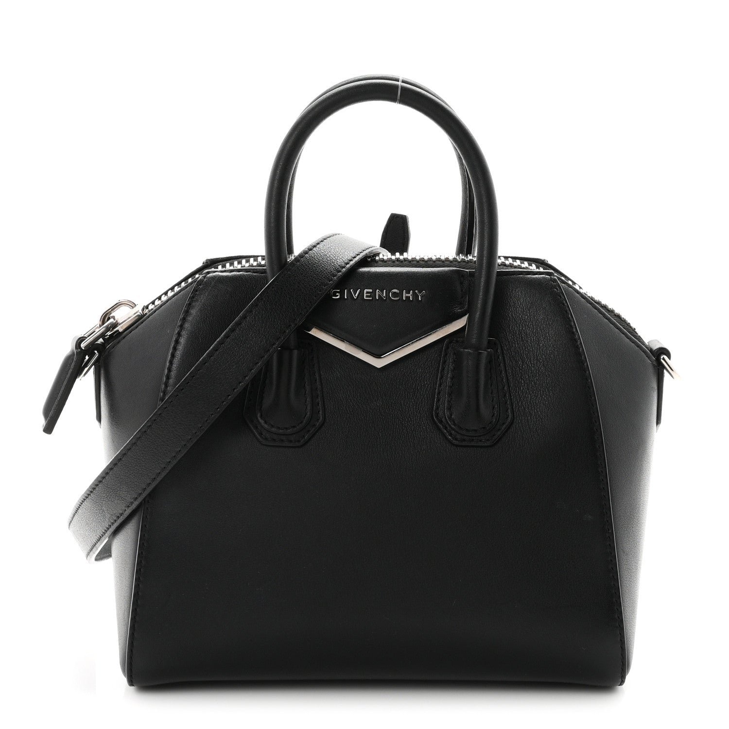 Givenchy Calfskin Mini Metal Antigona Black