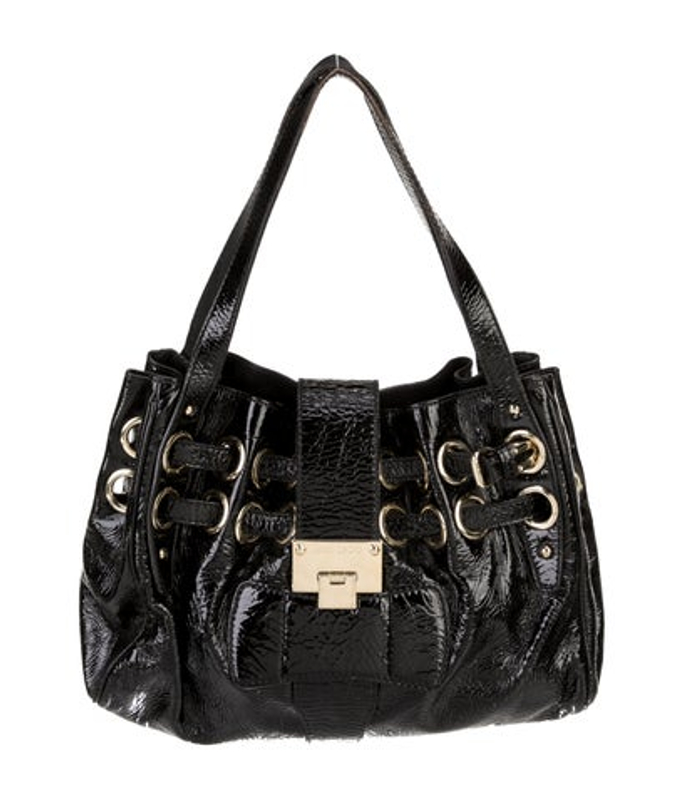 Jimmy Choo Choo Patent Leather Shoulder Bag