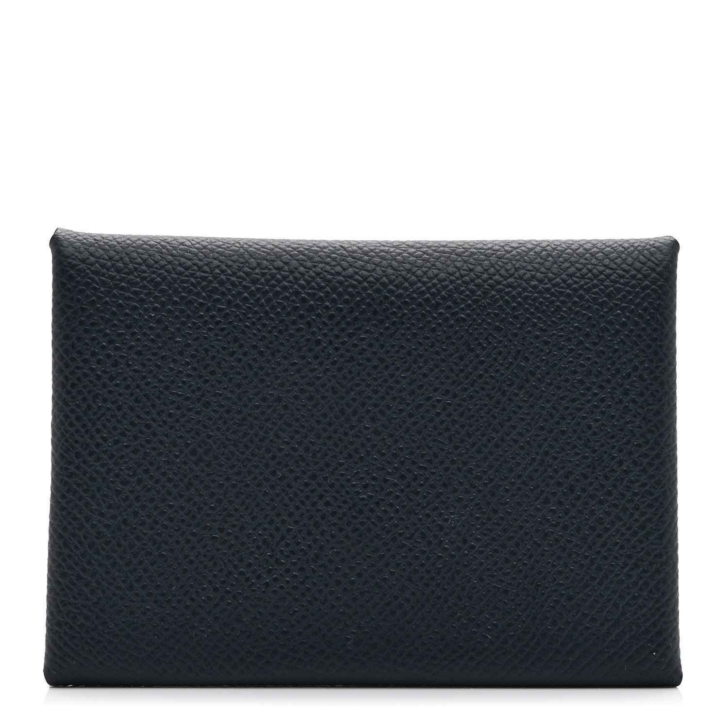 Hermes Epsom Verso Calvi Duo Card Case Bleu Indigo