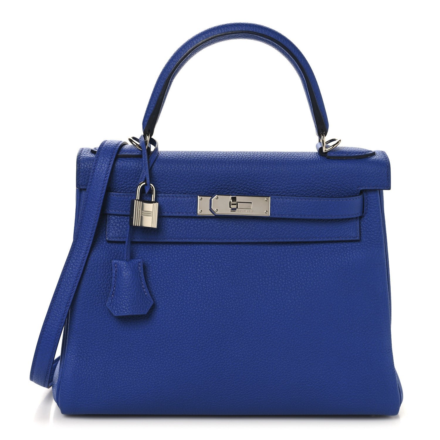 Hermes Togo Kelly Retourne 28 Bleu Royal
