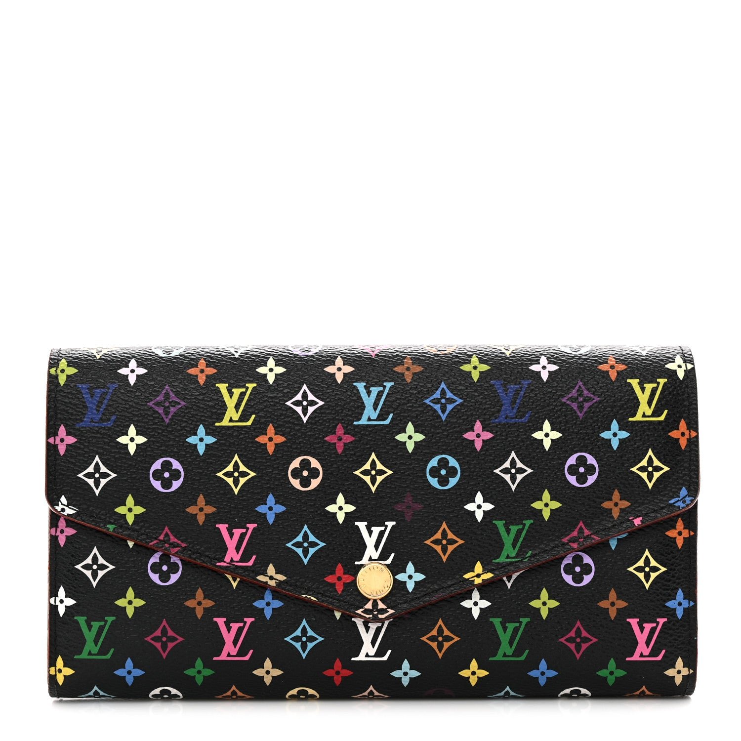 Louis Vuitton Monogram Multicolor Sarah Wallet NM Black Grenade