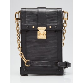 Louis Vuitton Louis Vuitton Black Epi Leather Vertical Trunk Pochette Bag