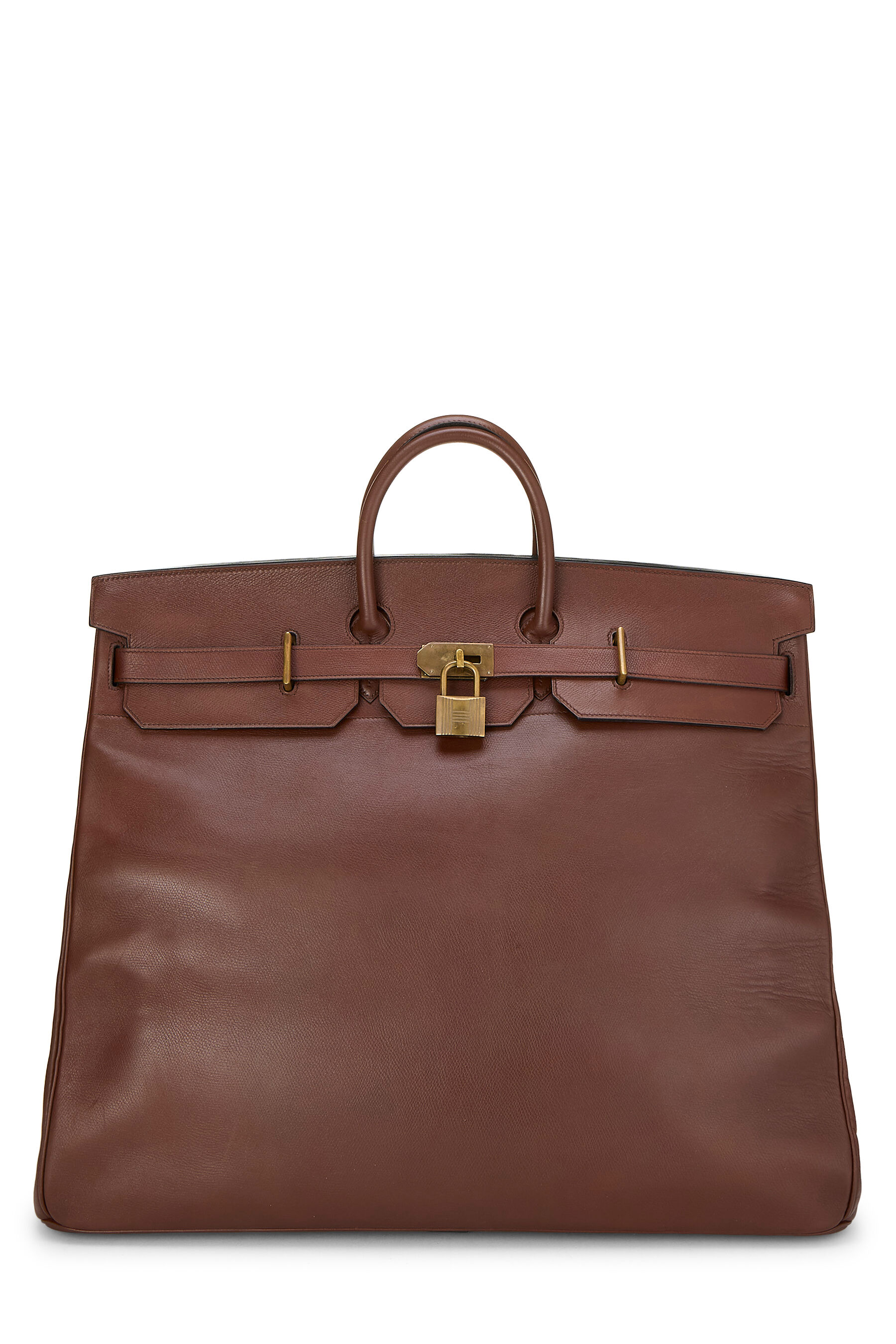 Hermès Chocolat Courchevel Haut à Courroies "HAC" Birkin 55