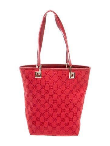 GG Canvas Bucket Bag Vintage