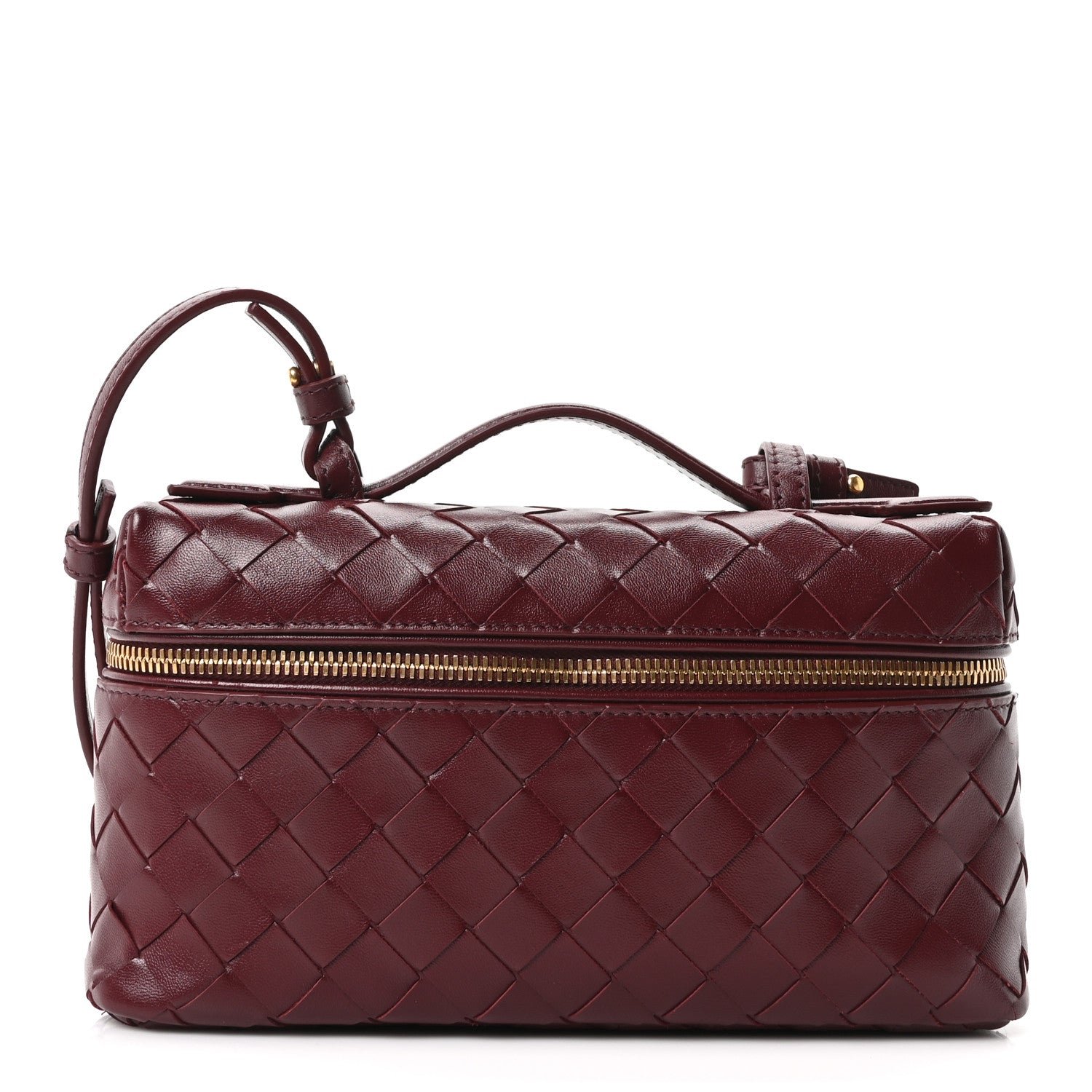 Bottega Veneta Nappa Intrecciato Bang Bang Vanity Case Barolo
