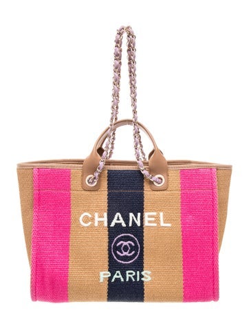 Raffia Large Deauville Shopping Tote Bag