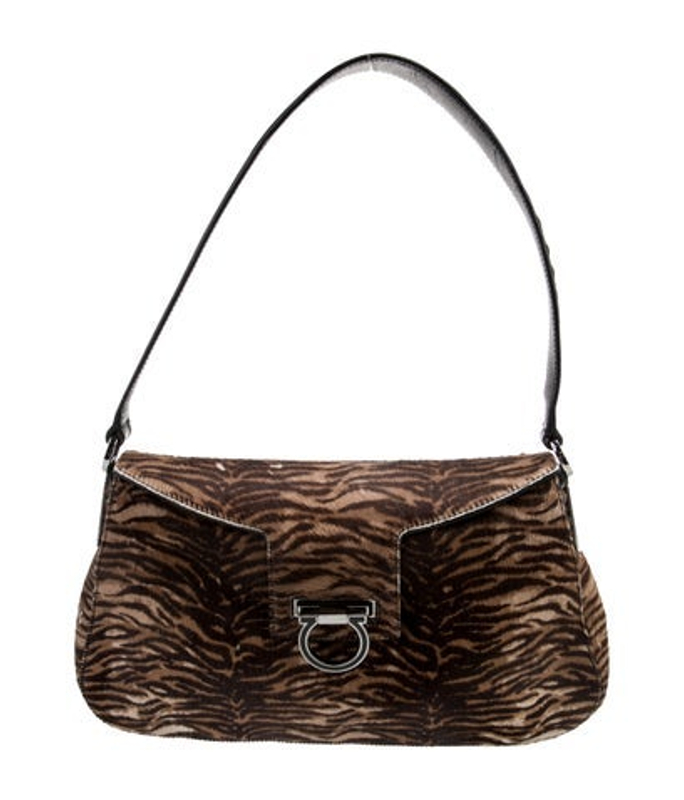 Salvatore Ferragamo Ferragamo Calf Hair Shoulder Bag