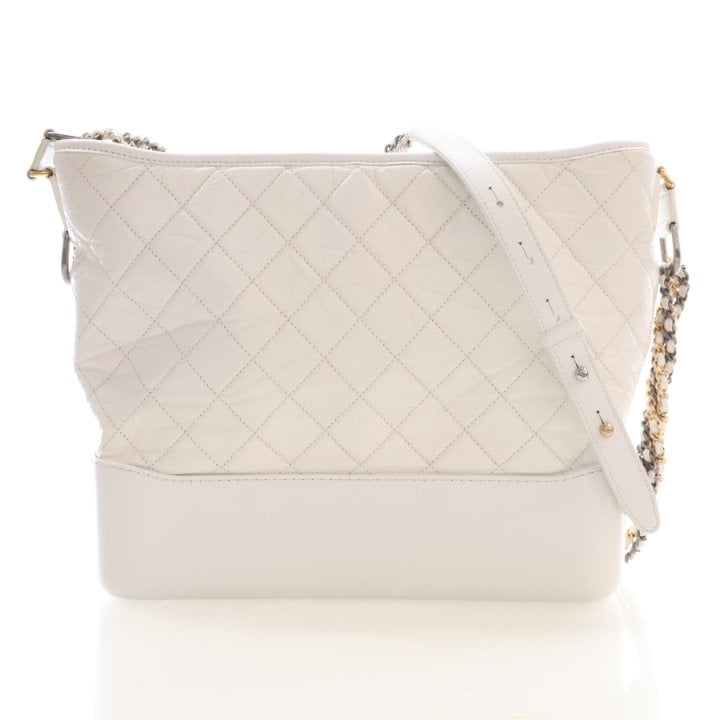 Chanel Large Aged Calfskin Quilted Gabrielle Hobo
