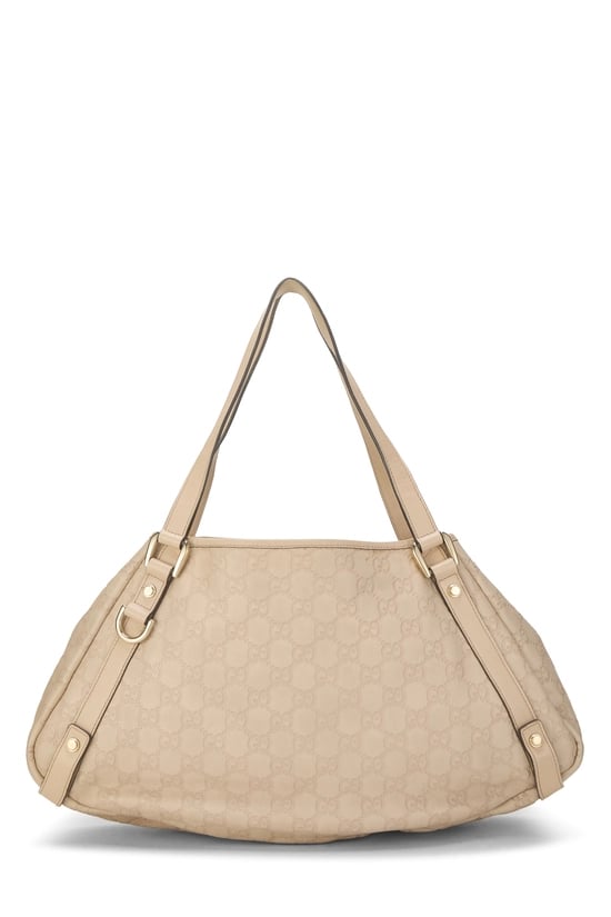 Beige Guccissima Abbey Tote