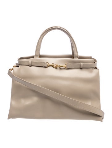 Leather Top Handle Bag