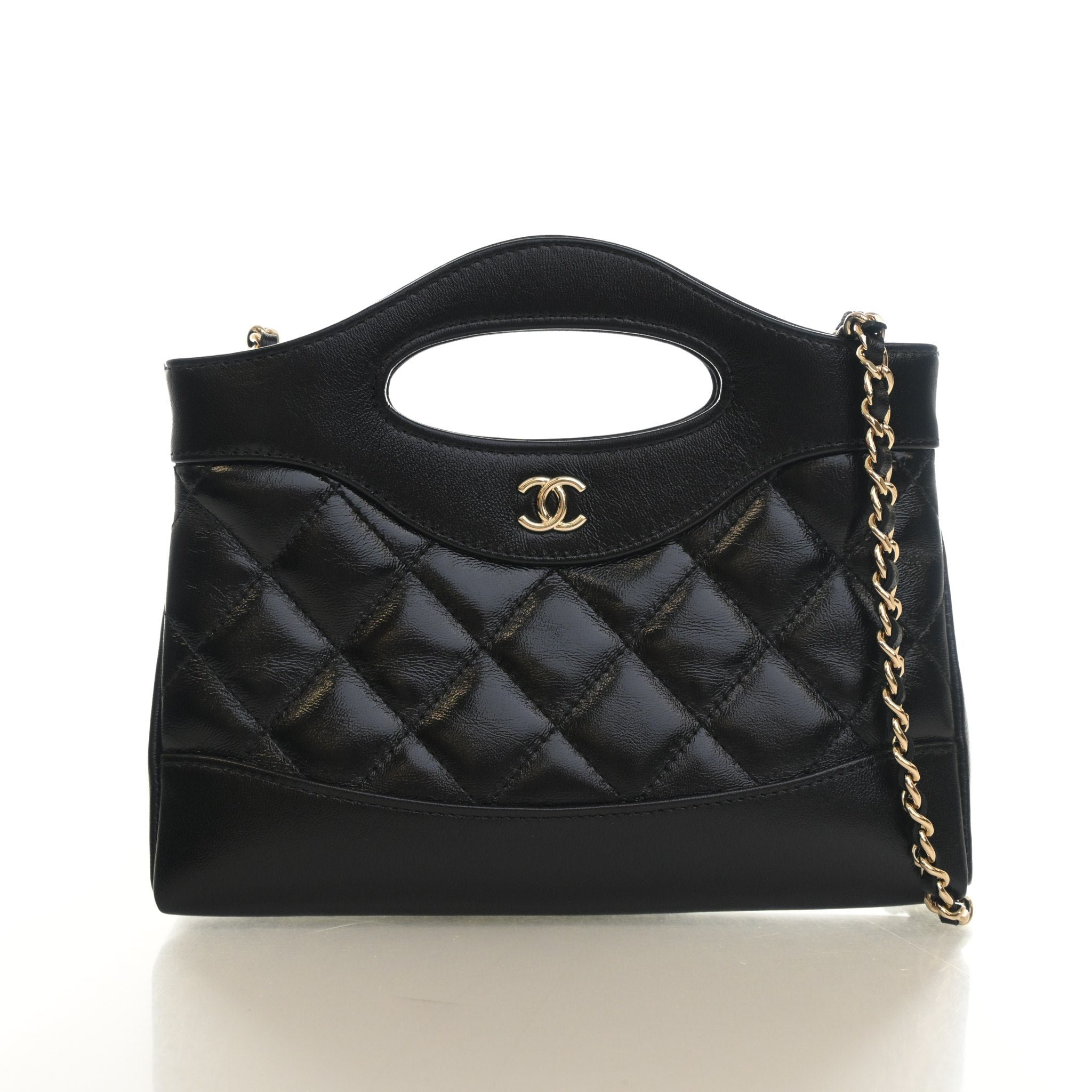 Chanel Nano Aged Calfskin 31 Shopping Bag