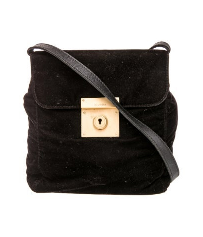 Jil Sander Sander Velvet Crossbody Bag