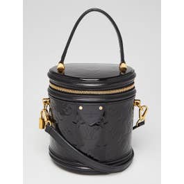 Louis Vuitton Louis Vuitton Black Magnetique Monogram Vernis Cannes Bag