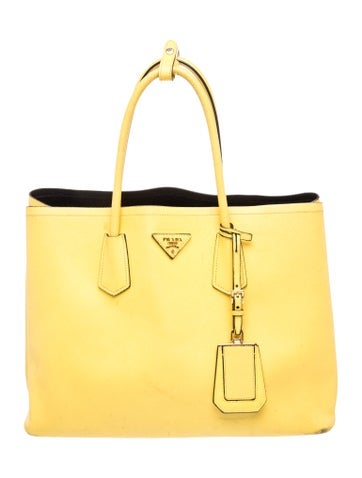 Saffiano Leather Saffiano Double Tote Medium