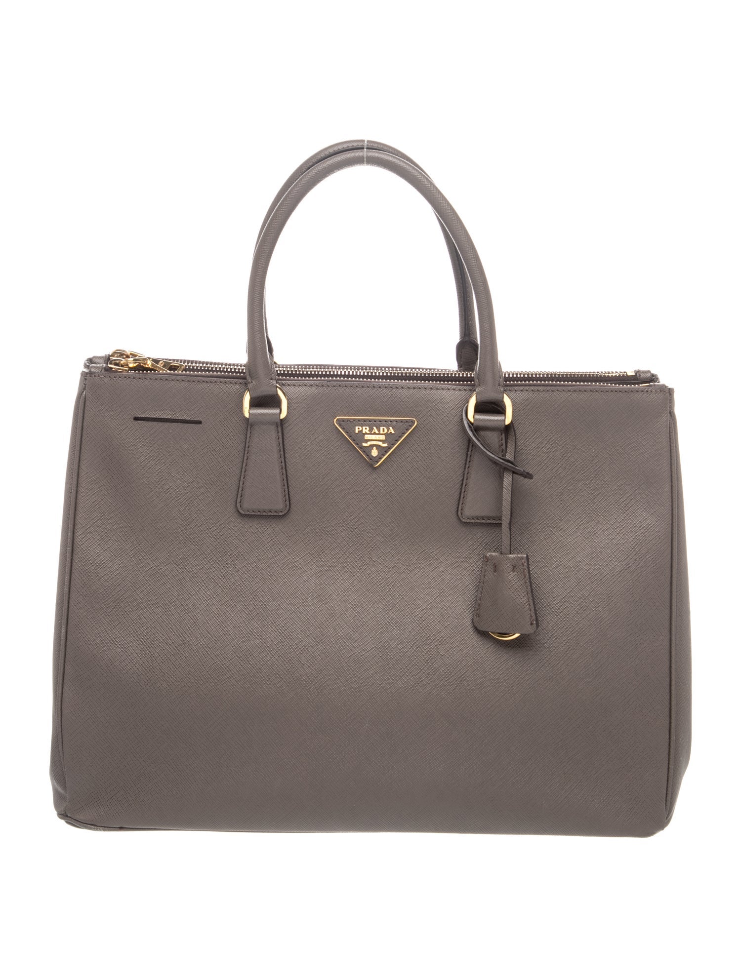 Saffiano Leather Galleria Double Zip Large