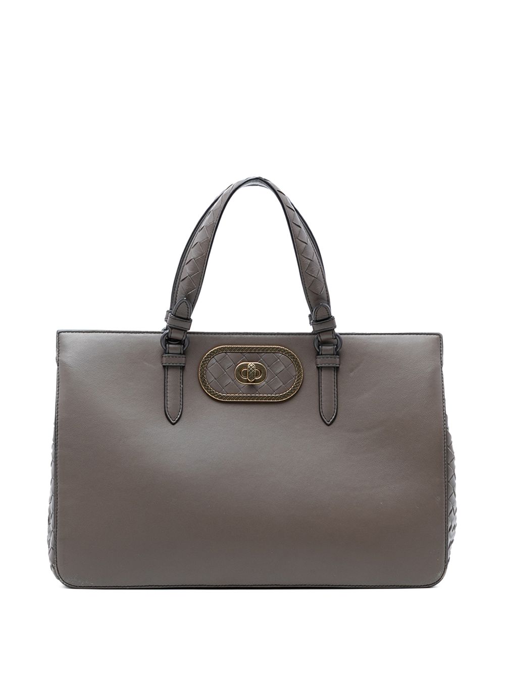 2012-2026 Intrecciato Trimmed Leather Ellittica Tote satchel