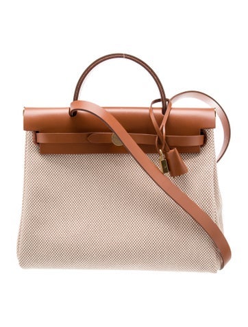 Hermes 2023 Toile GM & Vache Hunter Herbag Zip 31 w/ Pouch