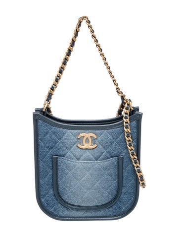 Denim Quilted CC Hobo