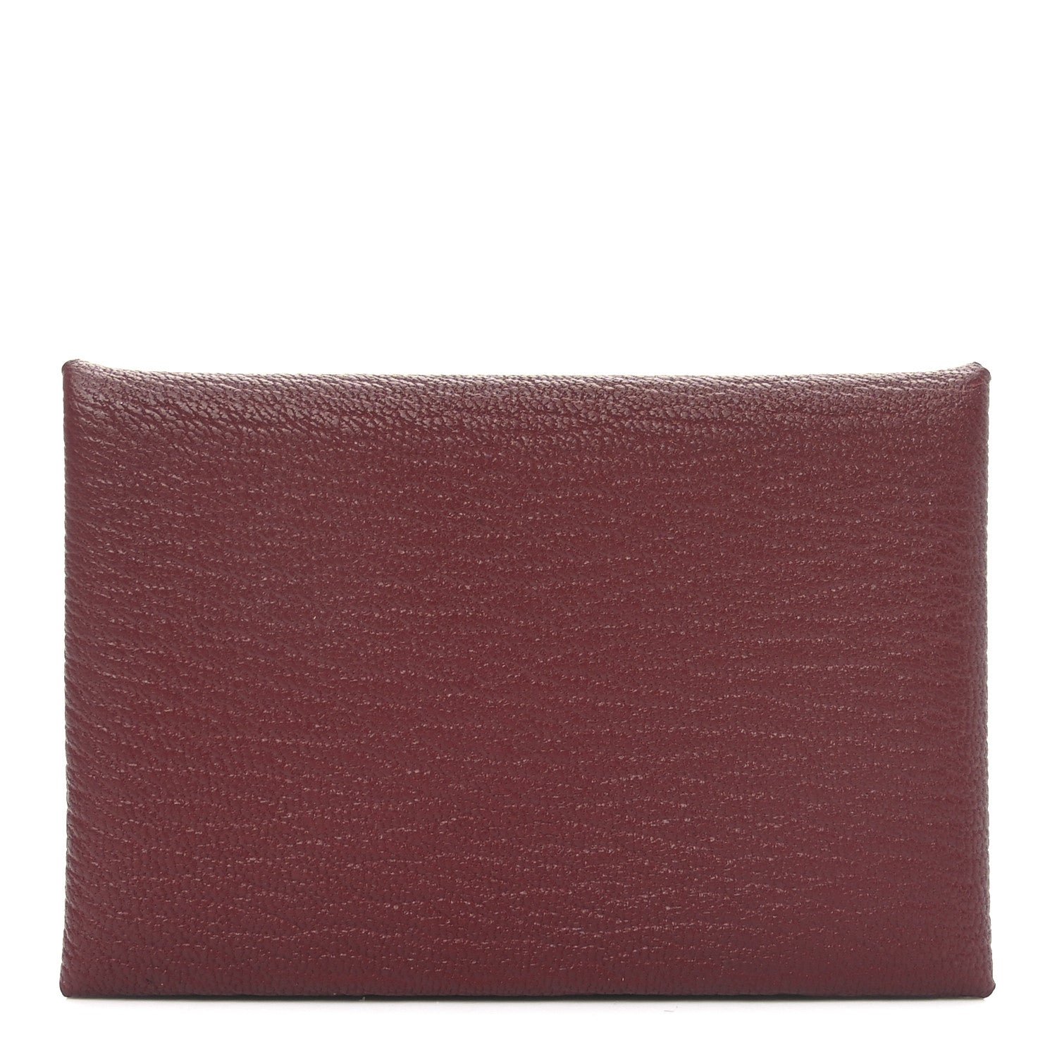 Hermes Chevre Mysore Calvi Card Case Rouge H