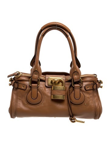 Leather Paddington bag Medium