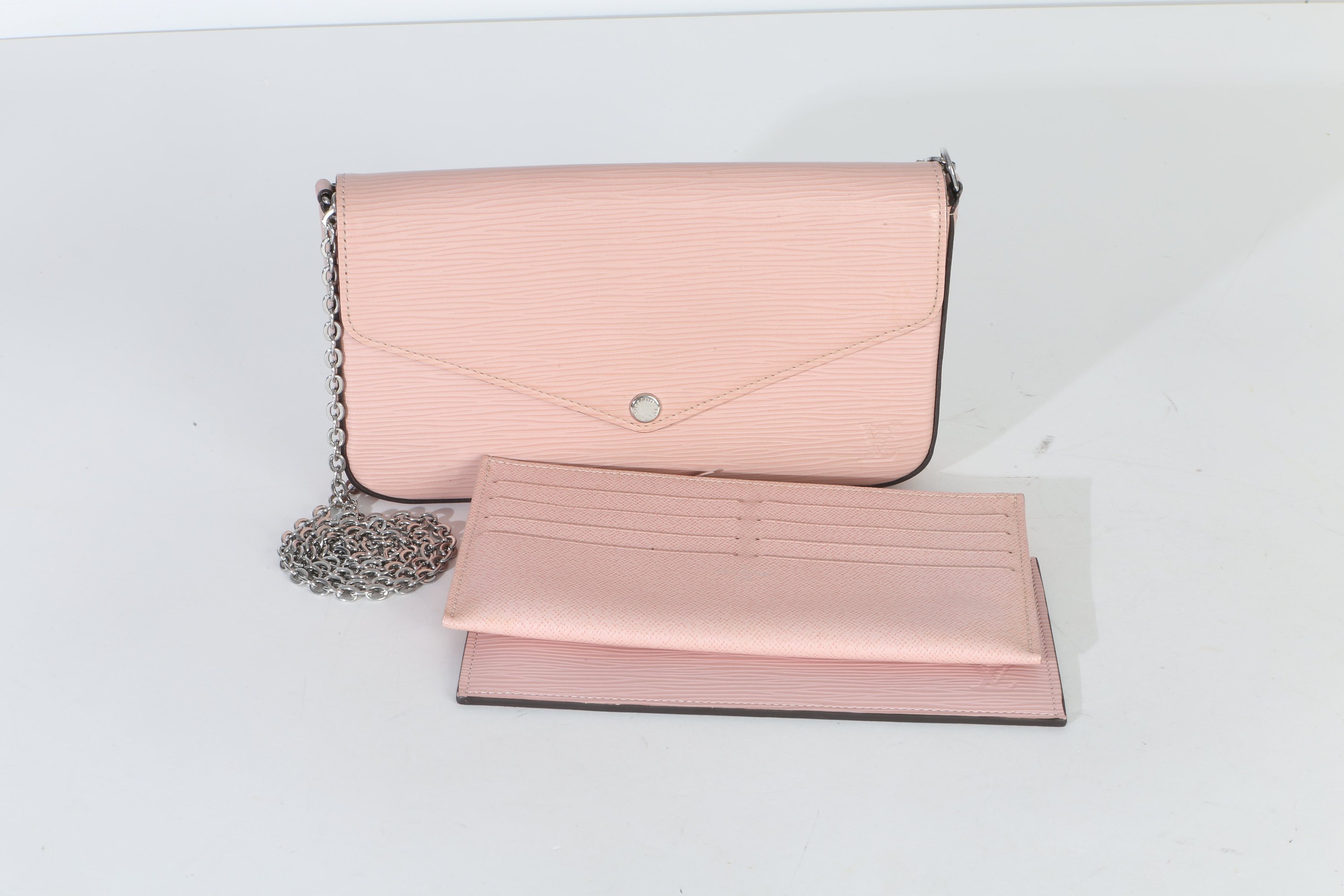 Pink Epi Leather Felicie Pochette