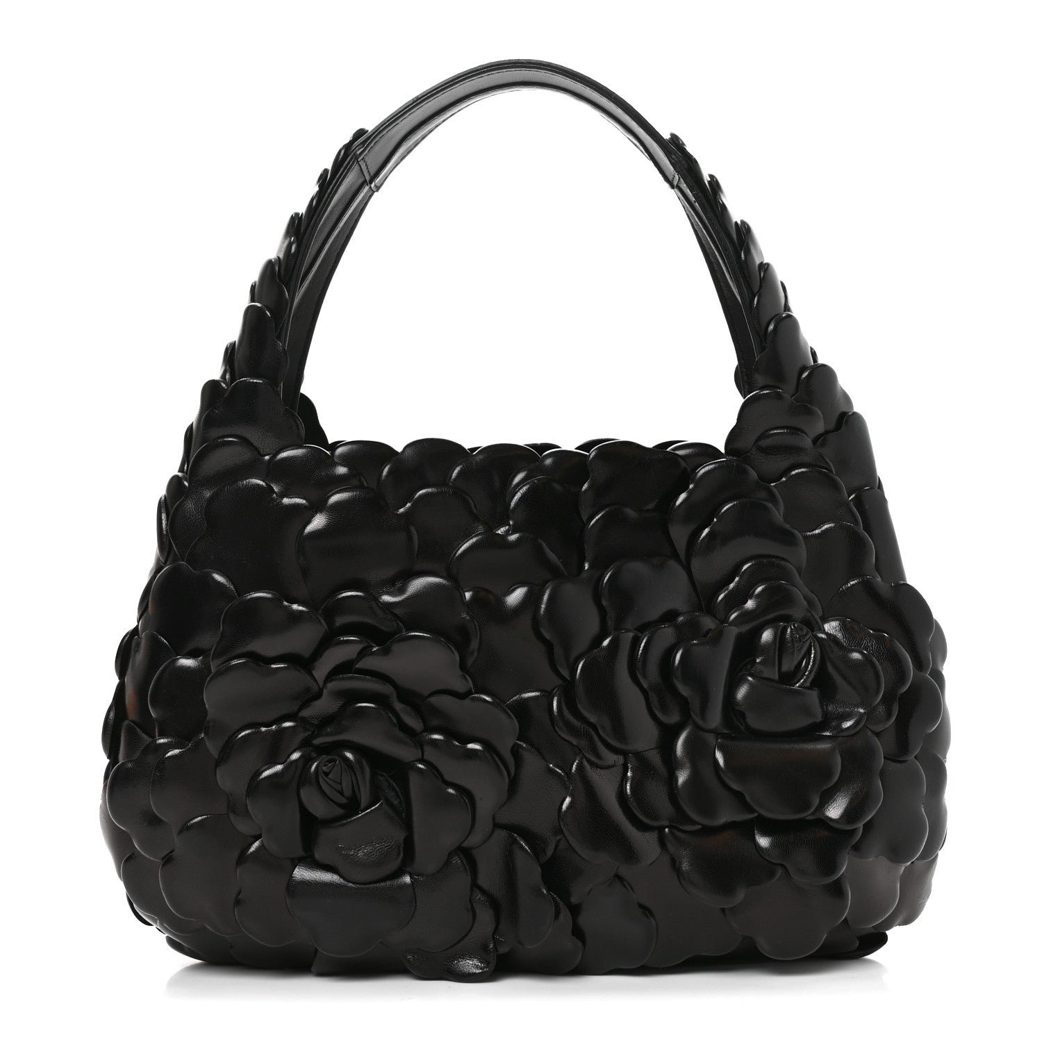 Valentino Garavani Nappa Atelier 03 Rose Edition Small Hobo Black