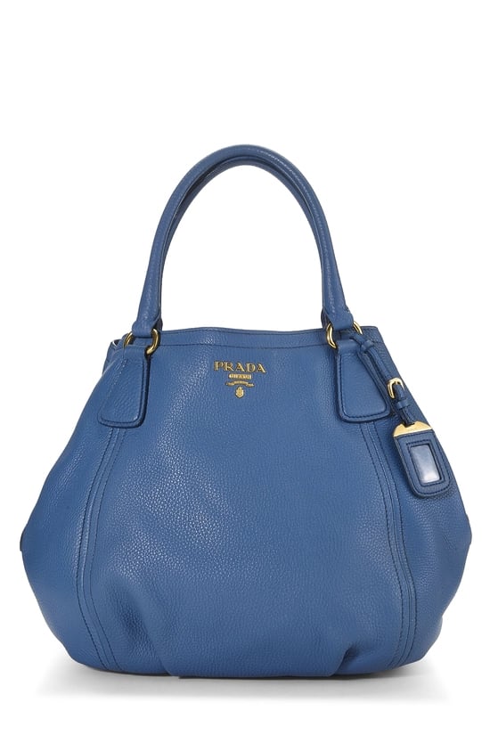 Blue Vitello Daino Sacca 2 Manici