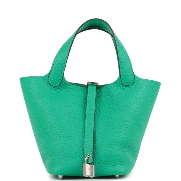 Hermes Hermes Picotin Lock 18 Menthe Clemence Palladium Hardware