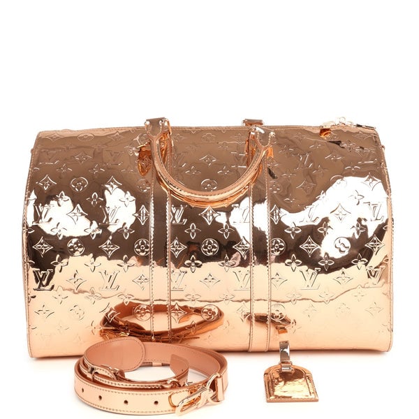 Louis Vuitton Louis Vuitton Keepall Bandouliere 45 Copper Monogram Miroir Rose Gold Hardware