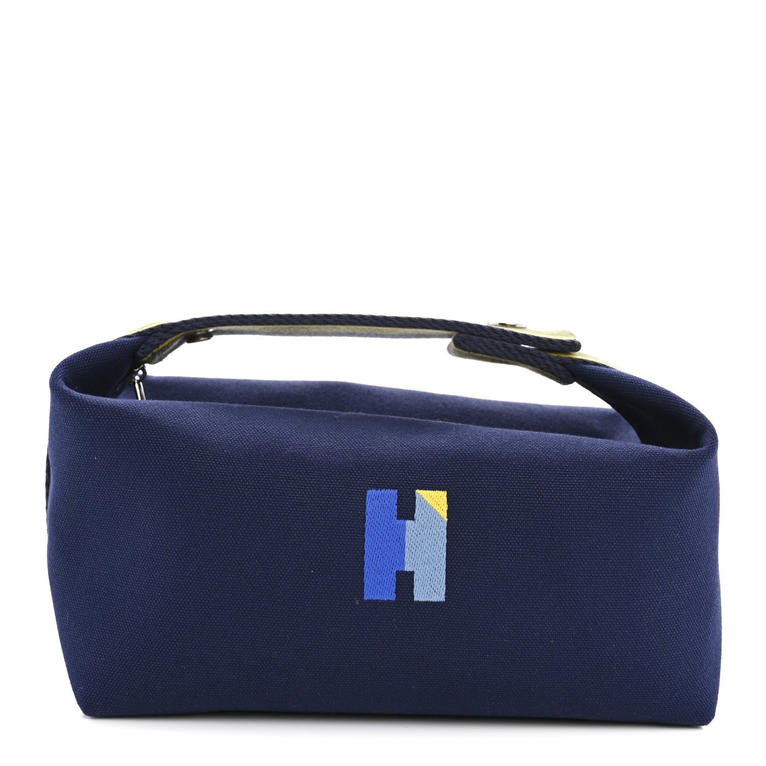 Hermes Hermes Canvas Small Bride-A-Brac Pavillon Pouch Marine