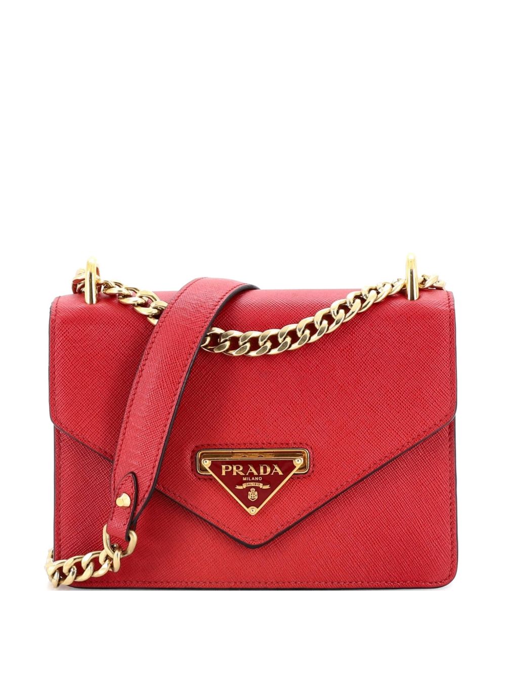 Envelope Flap Chain Shoulder bag Saffiano Leather Small crossbody bag