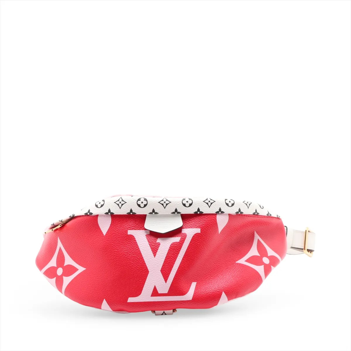 Louis Vuitton MONOGRAM GIANT Bum bag M44575 Red There was an RFID response