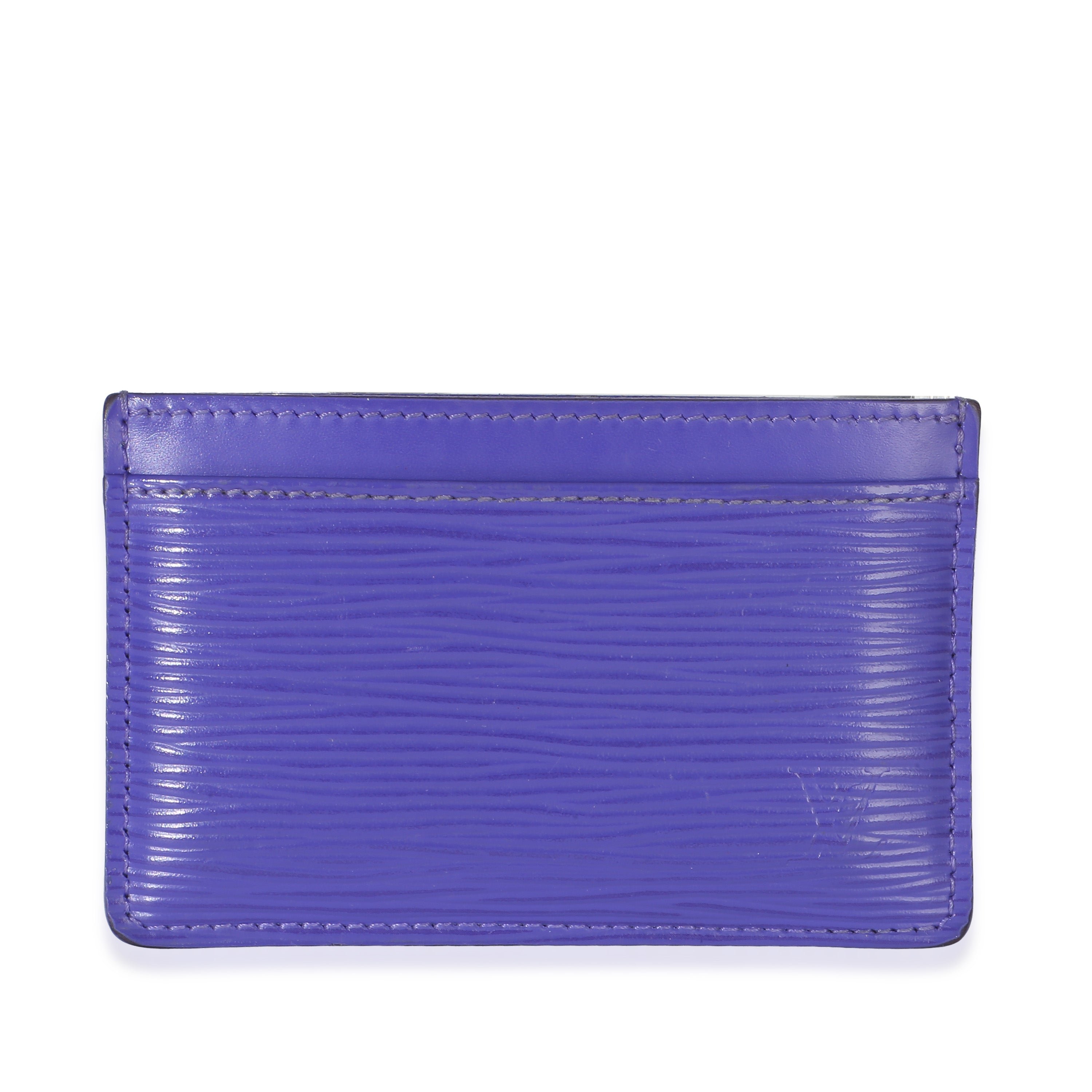 Purple Epi Card Holder