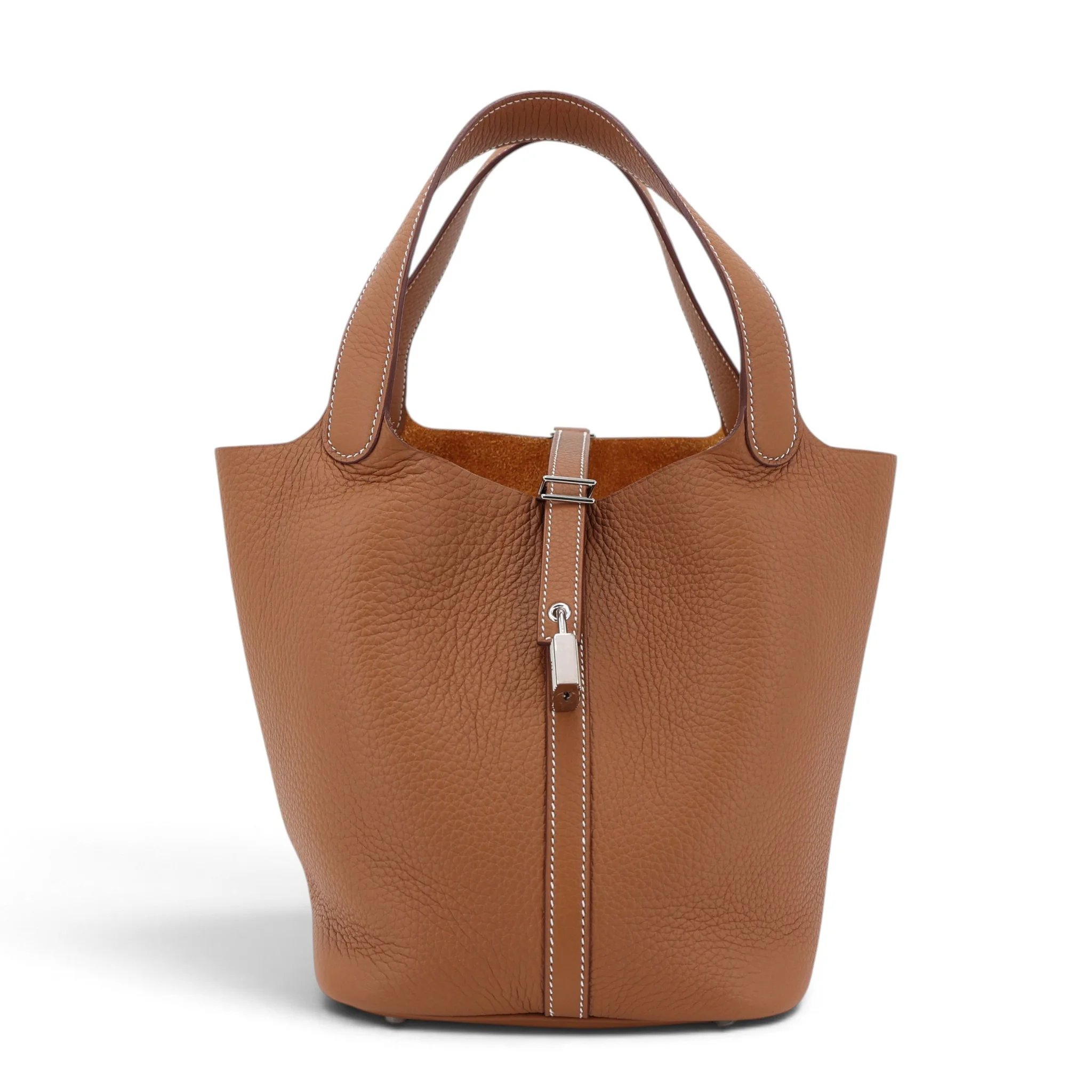Excellent ( Rank SA ) HERMÈS Picotin Lock MM Gold (37) Clemence Palladium hardware W (2024)