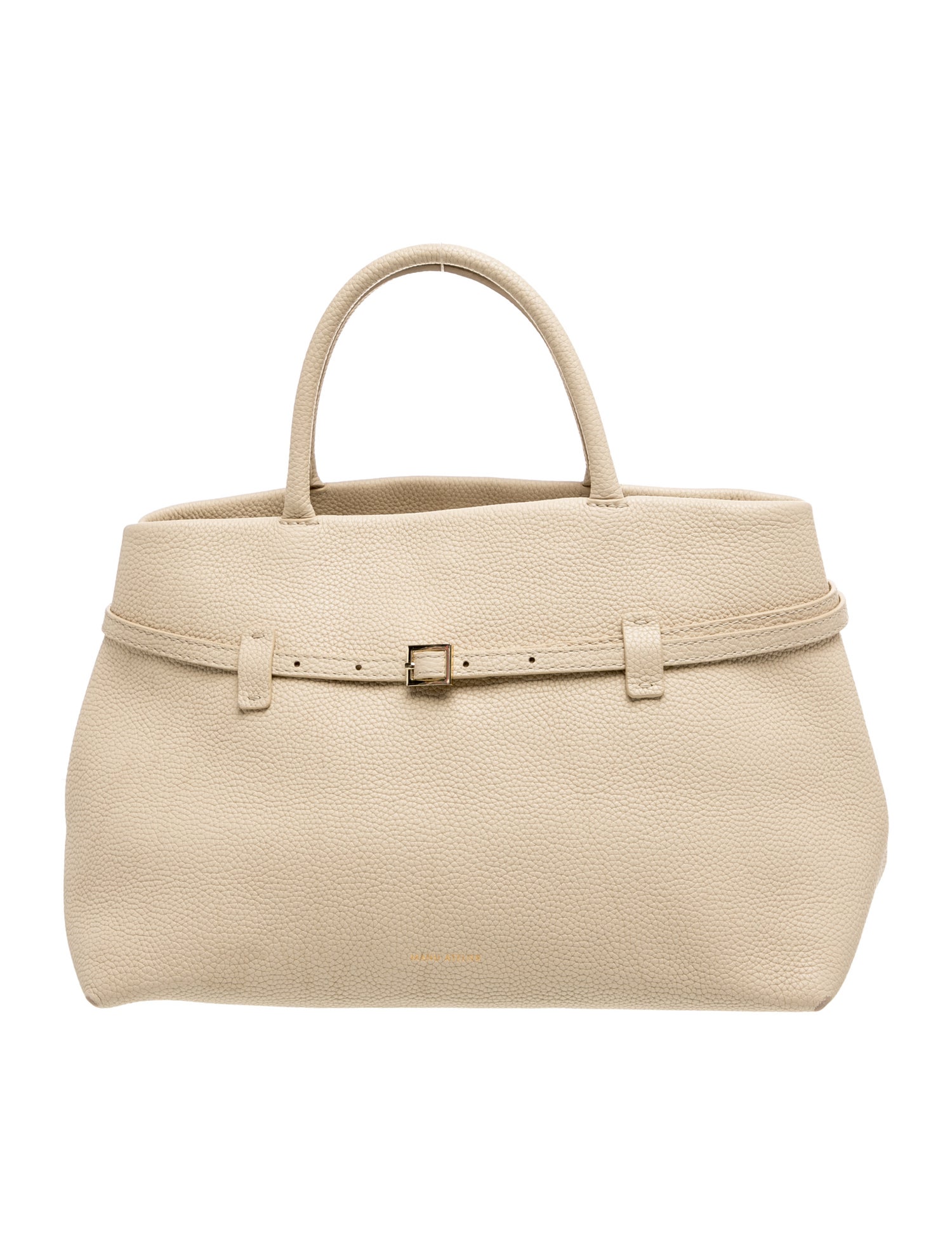 Manu Atelier Leather Top Handle Bag