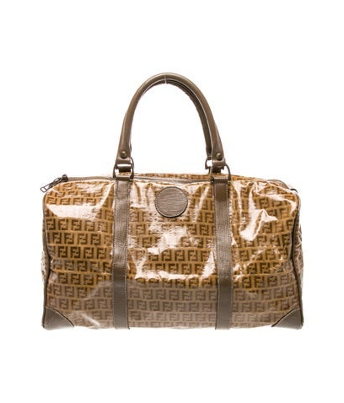 Fendi Zucchino Ff Top Handle Bag Vintage